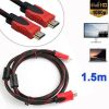 1.5M High Speed HDMI Cable for Laptops - Red and Black