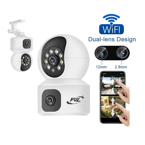 Dual-Lens PTZ WiFi IP Camera - 360° Smart Home Security CC Camera 3 Dual-Lens PTZ WiFi IP Camera - 360° Smart Home Security CC Camera - Image 3