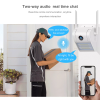 V380 Wall Lamp Waterproof Outdoor WIFI IP Camera, Smart wall lamp security camera - Image 3