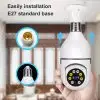1080P Full HD E27 Bulb WiFi PTZ IP Camera - 360° Smart Security - Image 4