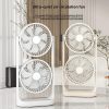 New Double Headed Mechanical Control Desktop Fan