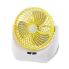 Rechargeable Mini Fan With Light Table Fan Lithium Portable JY-1880