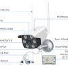 V380 PRO K6 Waterproof Night Vision Outdoor Full HD Wifi Camera - Image 4