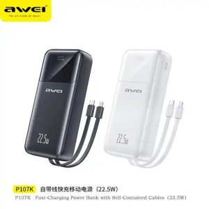 Awei P107K 20000mah 22.5W Fast Charging Digital Display Power Bank