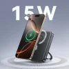 JOYROOM JR-PBM12 22.5W 10000mAh Power Bank Wireless Charger with Ring Kickstand - Image 2