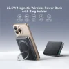 JOYROOM JR-PBM12 22.5W 10000mAh Power Bank Wireless Charger with Ring Kickstand - Image 4