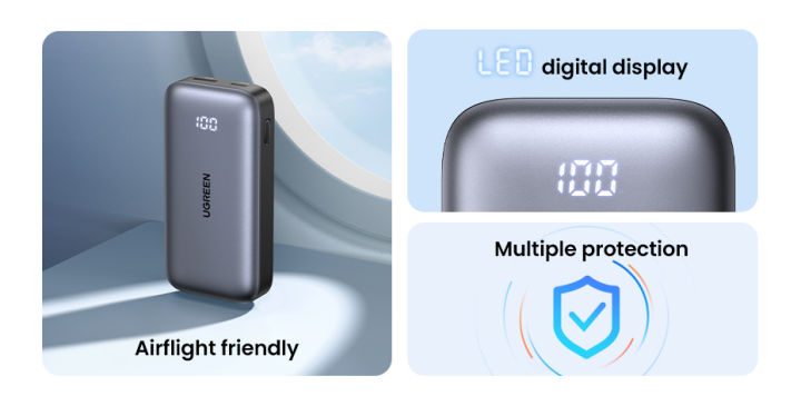 UGREEN PB502 (25185) 30W 10000mAh Fast Charging Power Bank 3 UGREEN PB502 (25185) 30W 10000mAh Fast Charging Power Bank - Image 3