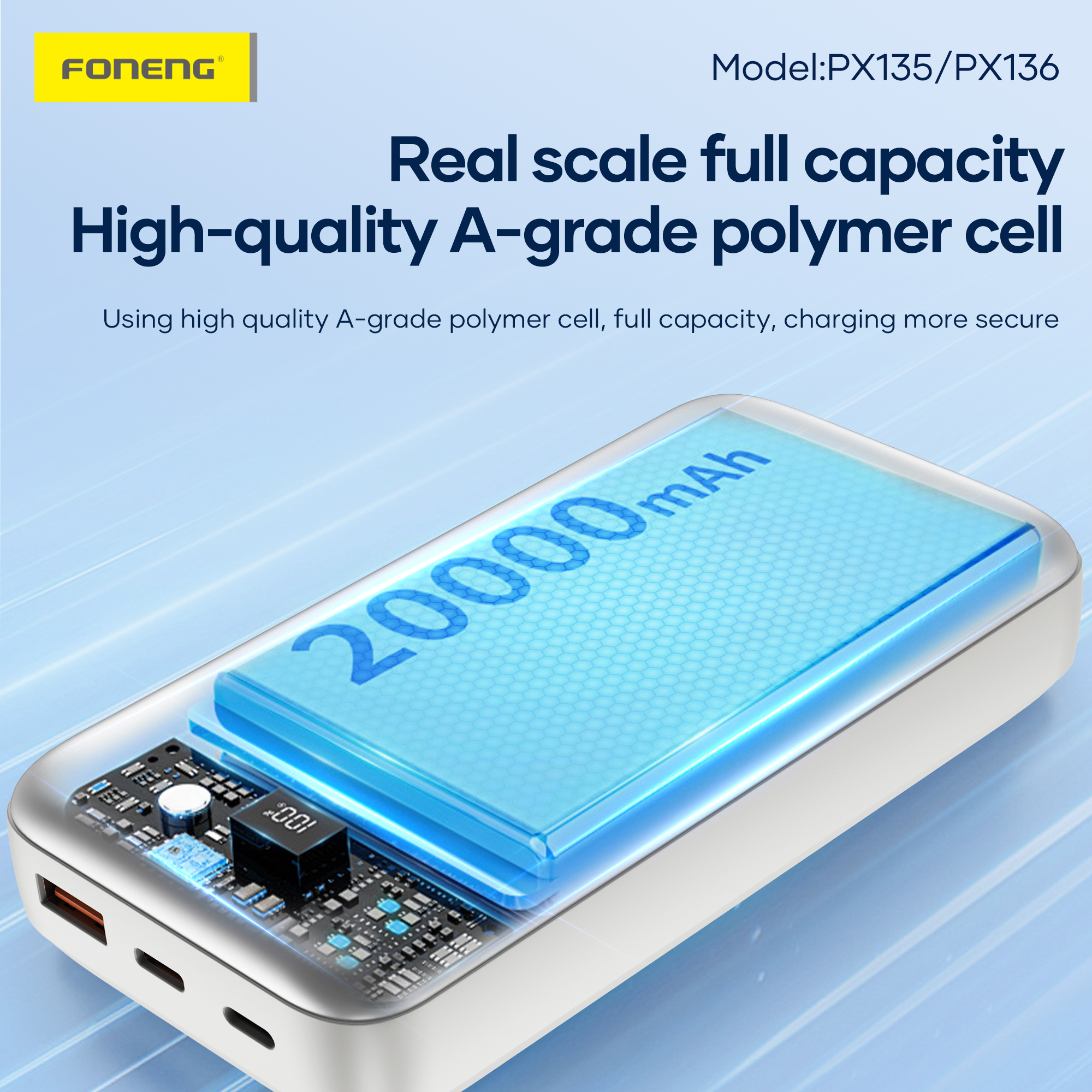 FONENG PX135 10000mAh Power Bank (22.5W) 3 FONENG PX135 10000mAh Power Bank (22.5W) - Image 3