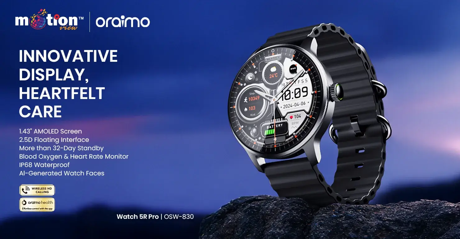 Oraimo Watch 5R Pro BT Calling Smart Watch OSW-830 4 Oraimo Watch 5R Pro BT Calling Smart Watch OSW-830 - Image 4