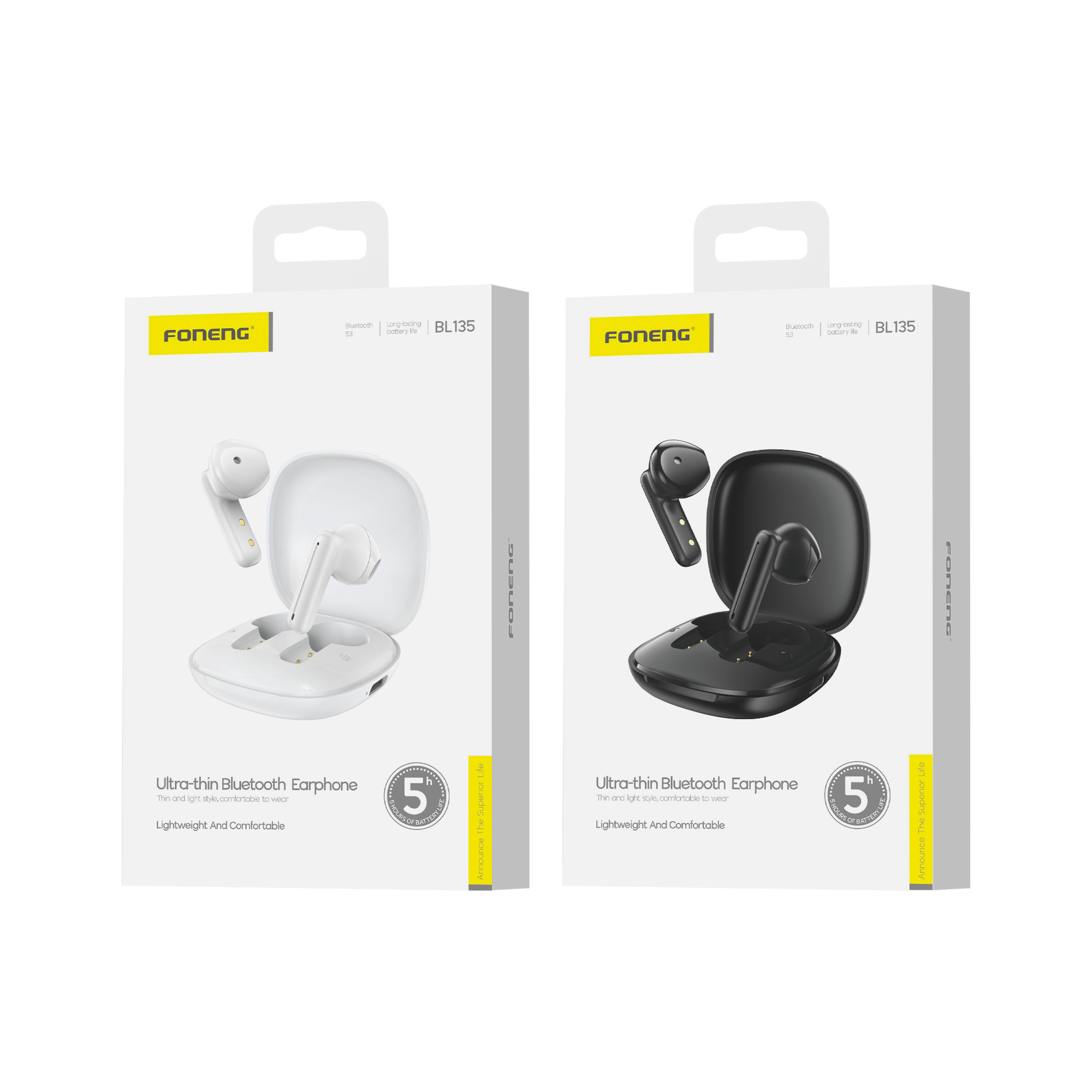 FONENG BL135 Ultra Thin TWS Earbuds 2 FONENG BL135 Ultra Thin TWS Earbuds - Image 2