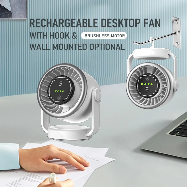 One Star 5000mAh battery Rechargeable Portable Desk Fan with Type-C Charging - Image 6