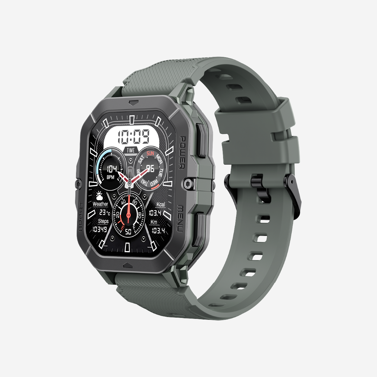 HAVIT M9073 Bluetooth Calling Rugged Smart Watch with 2.02" TFT Display & Fitness Tracker - Black 3 HAVIT M9073 Bluetooth Calling Rugged Smart Watch with 2.02" TFT Display & Fitness Tracker - Black - Image 3