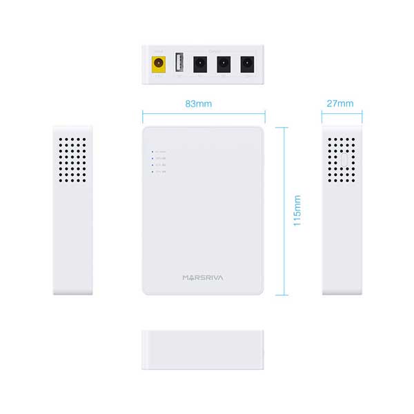 MARSRIVA KP3 EC 8400mAh Smart Mini Router DC UPS 18Watt 2 MARSRIVA KP3 EC 8400mAh Smart Mini Router DC UPS 18Watt - Image 2