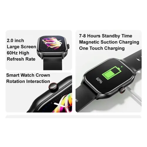 Awei H21 Smart Watch 2.01" Display Bluetooth Calling Heart Rate SpO2 Tracker 3 Awei H21 Smart Watch 2.01" Display Bluetooth Calling Heart Rate SpO2 Tracker - Image 3