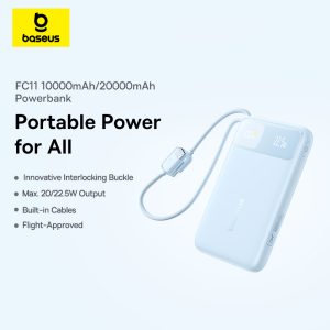 Baseus 20000mAh 22.5W Power Bank | Enerfill FC11 Galaxy Blue